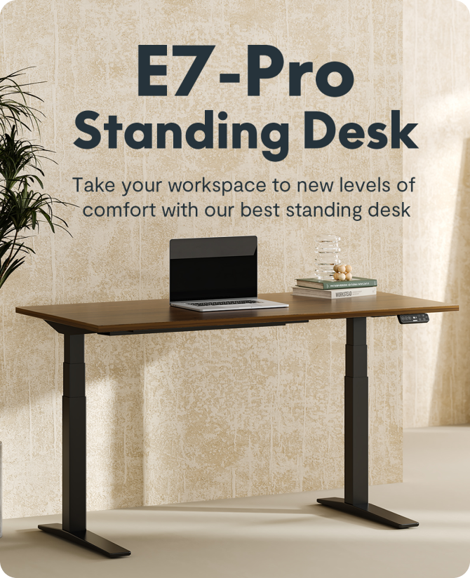 Premium Standing Desk E7 Pro | Height Adjustable Ergonomic Desk