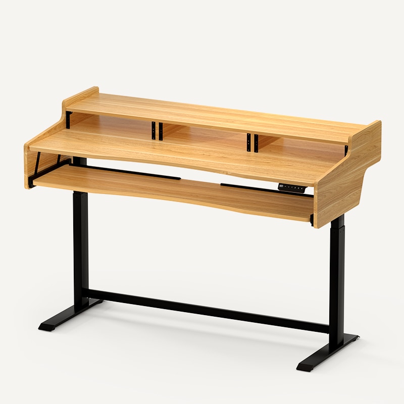 Music Desk, Computer Desk with Keyboard Tray, Studio Desk for