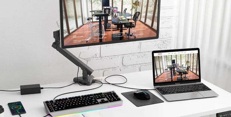 Clip-on attachment extends student workspace