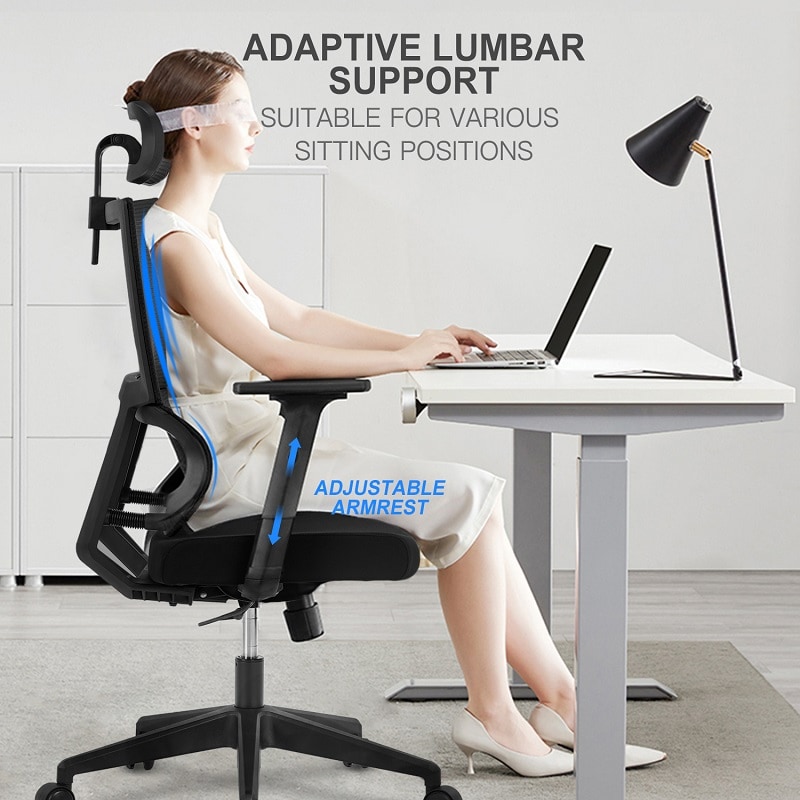 Ergonomic Chair With Adaptive Lumbar Support