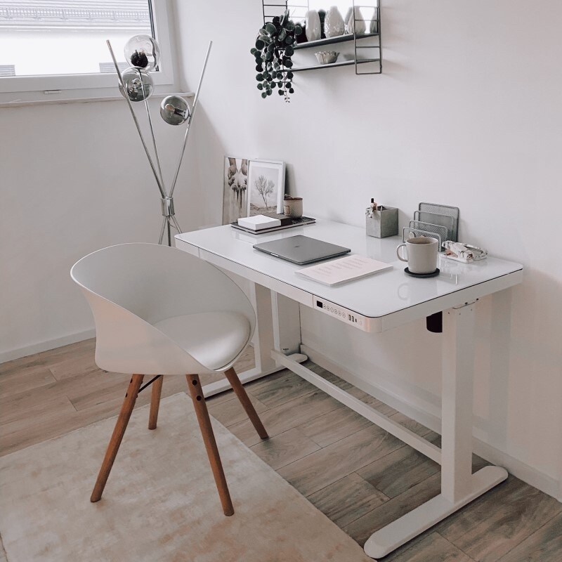 Comhar All-In-One Standing Desk Glass Top