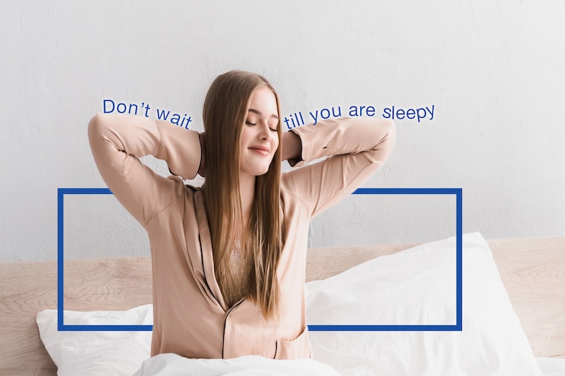 woman in pajamas about to sleep