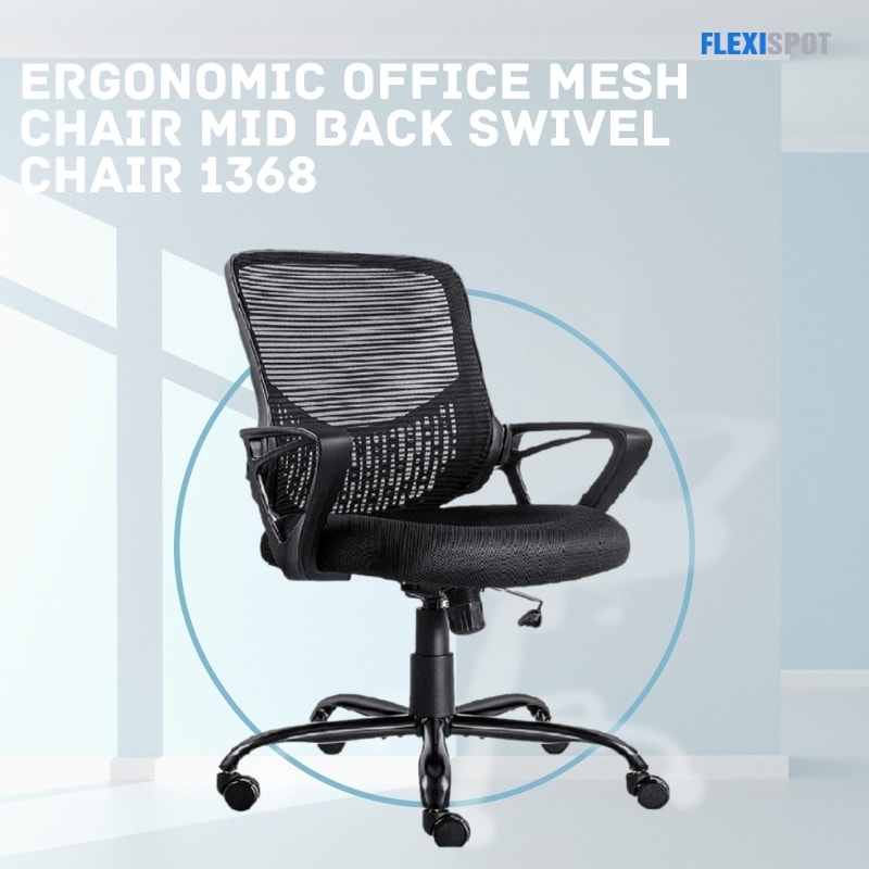 Ergonomic Office Mesh Chair Mid Back Swivel Chair 1368