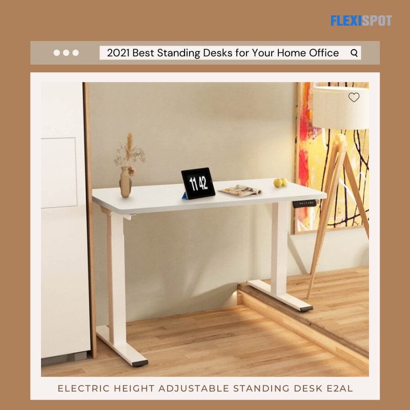 Electric height adjustable standing desk E2AL