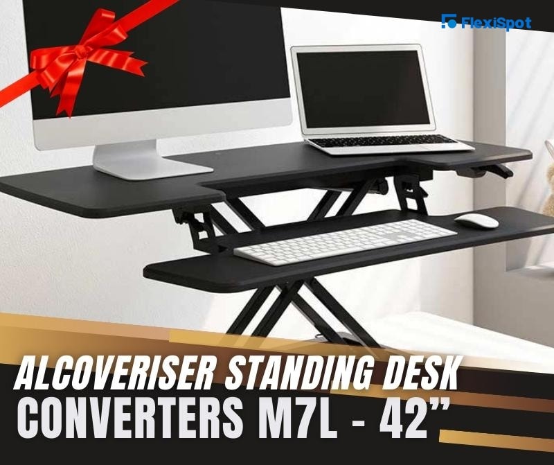 AlcoveRiser Standing Desk Converters M7L – 42”