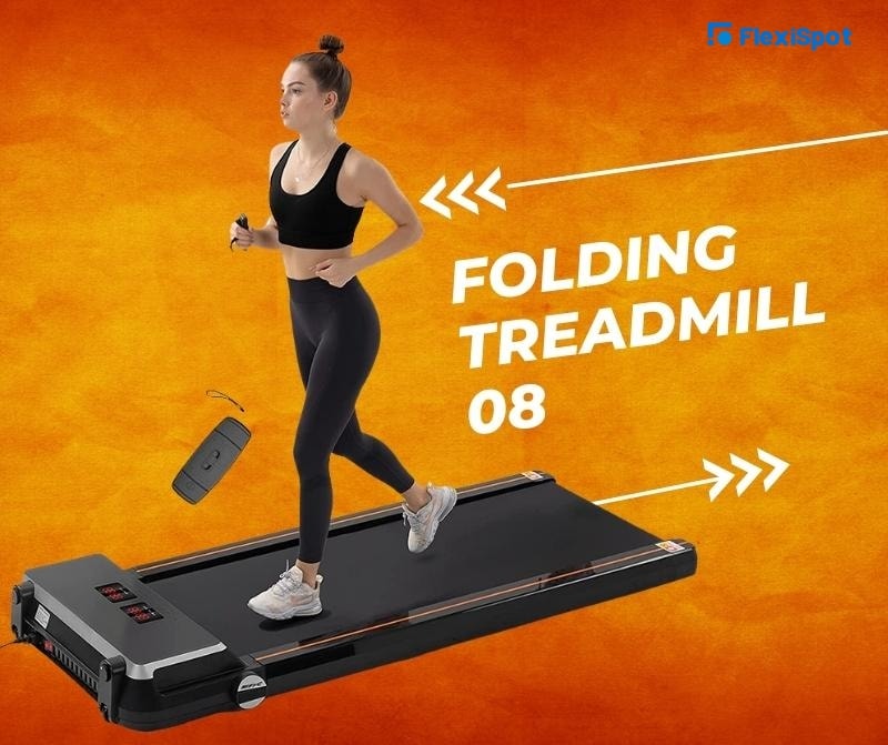 FlexiSpot Folding Treadmill 08