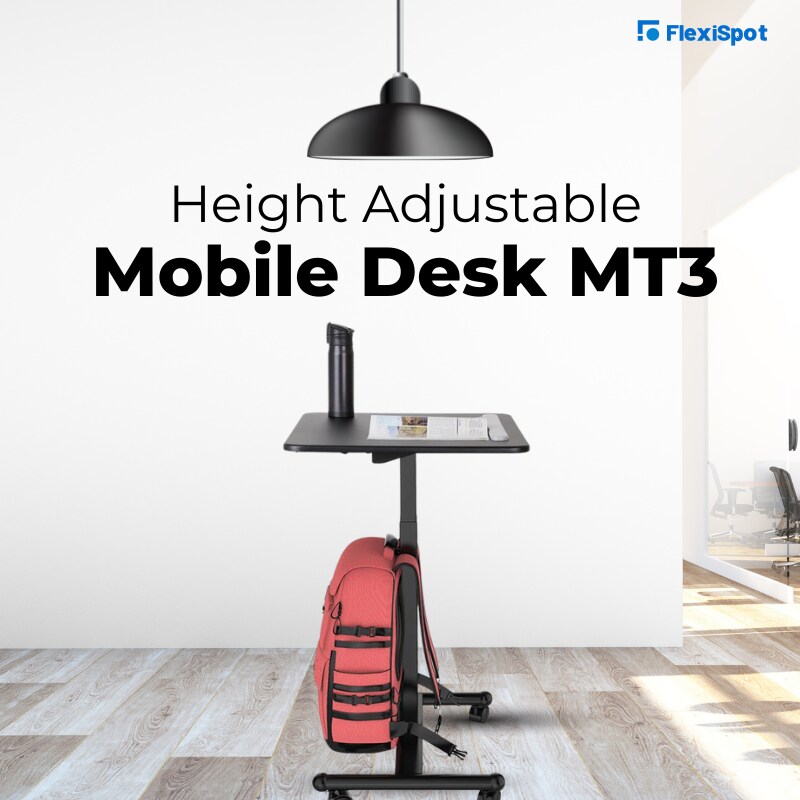 Height Adjustable Mobile Desk MT3