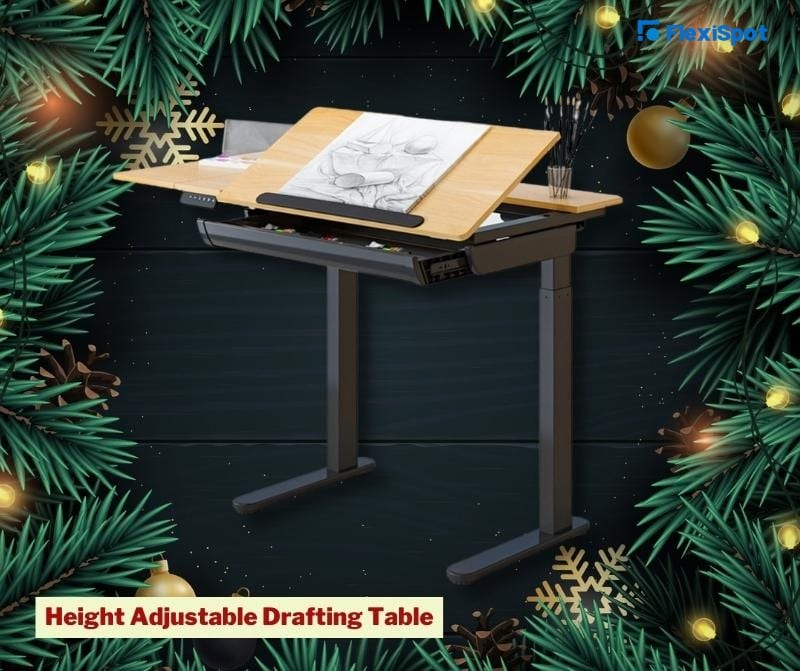 electric height adjustable drafting table