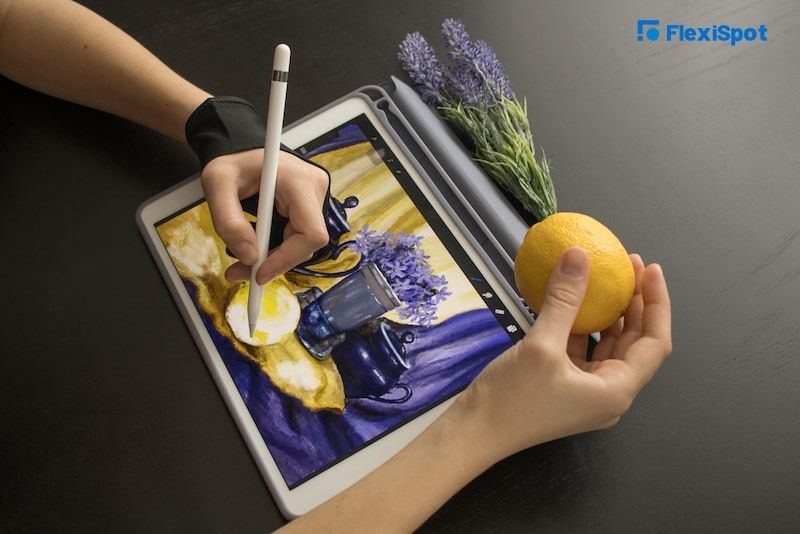 drawing away on your tablet or iPad