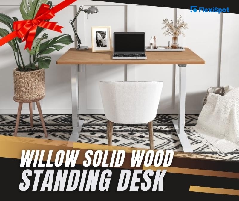 Willow Solid Wood Standing Desk