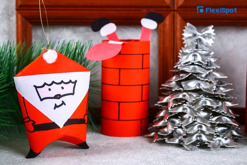 Make Typical Christmas Decor Using Office Supplies