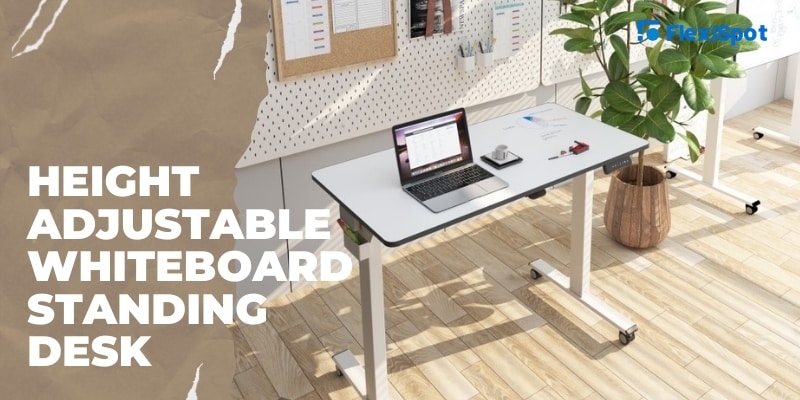 FlexiSpot Height Adjustable Whiteboard Standing Desk