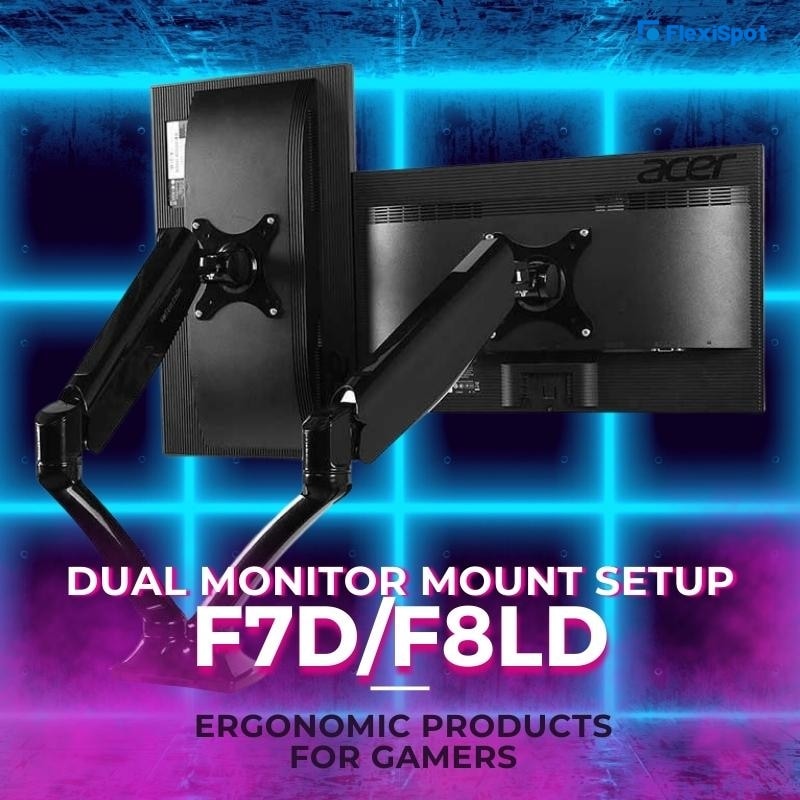 Dual Monitor Mount Setup F7D/F8LD