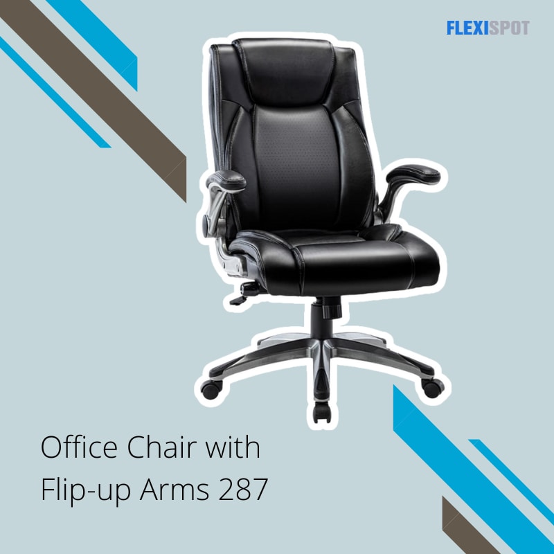 Office Chair With Flip-Up Arms 287
