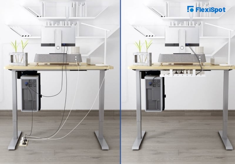 Installing Cables on a Standing Desk