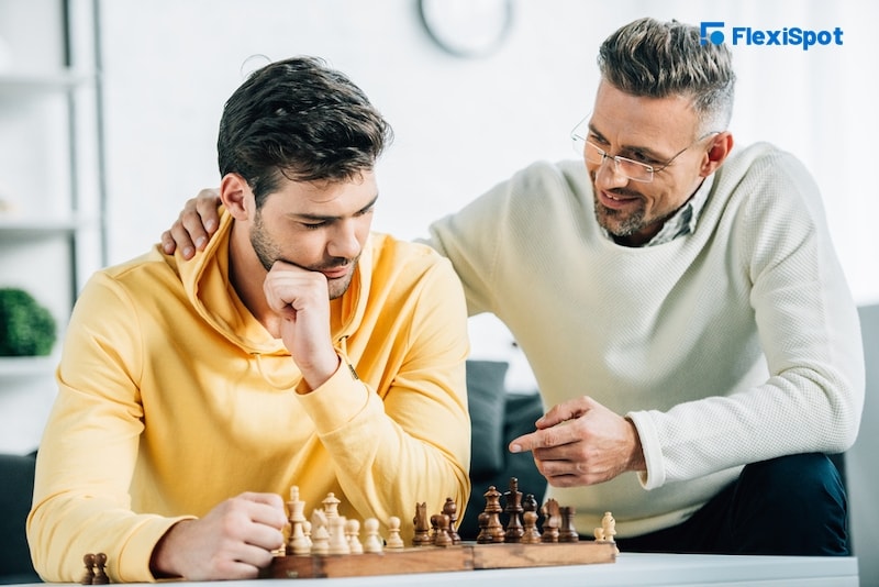 Plan and play games with your dad that will make him the center of attention.