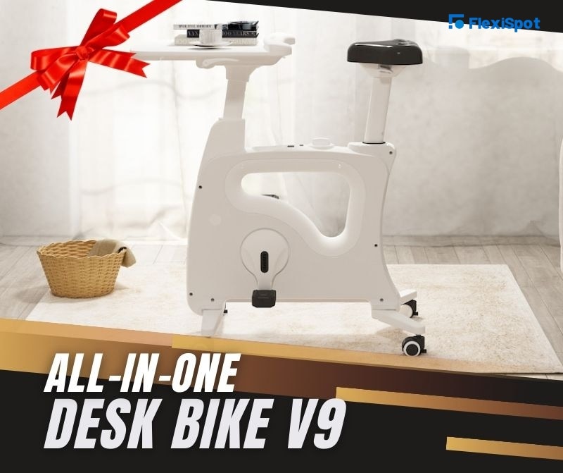 All-in-one desk bike/ bike workstation V9