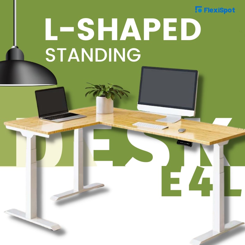 L-Shaped Standing Desk E4L