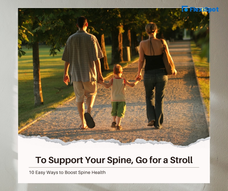 To Support Your Spine, Go for a Stroll`