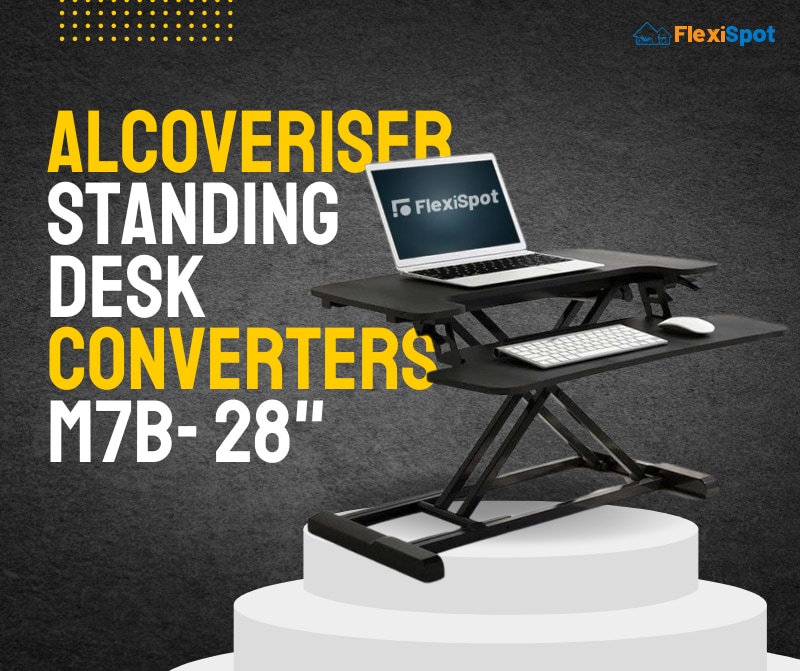AlcoveRiser Standing Desk Converters M7B- 28"