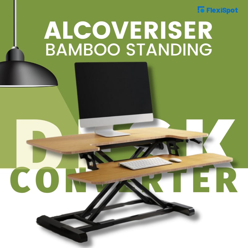AlcoveRiser Bamboo Standing Desk Converters