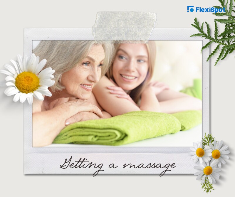 Getting a massage