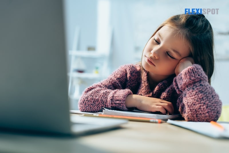 As a result of using a traditional study table, your youngster is tired all the time.
