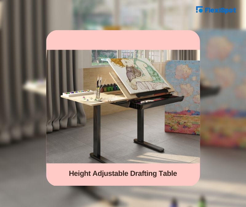 Height Adjustable Drafting Table