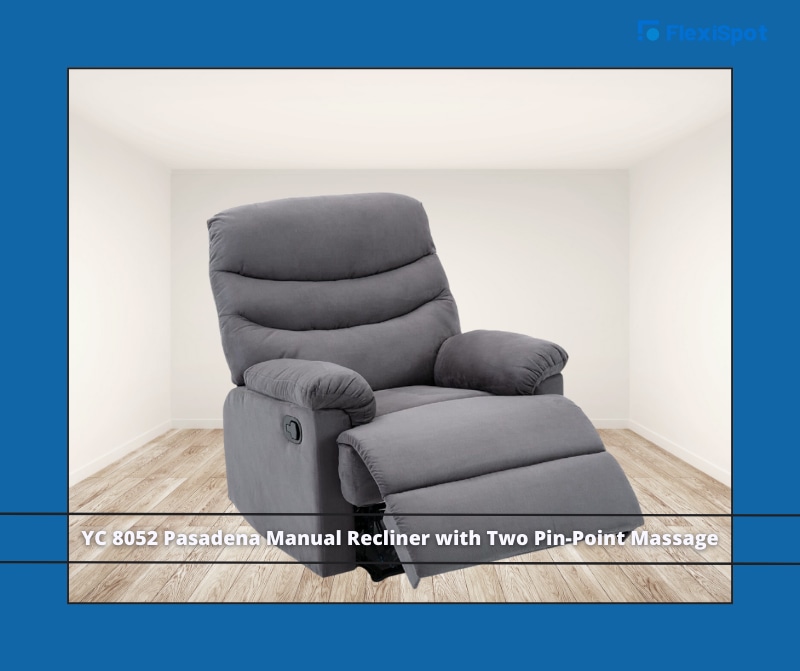 YC 8052 Pasadena Manual Recliner with Two Pin-Point Massage
