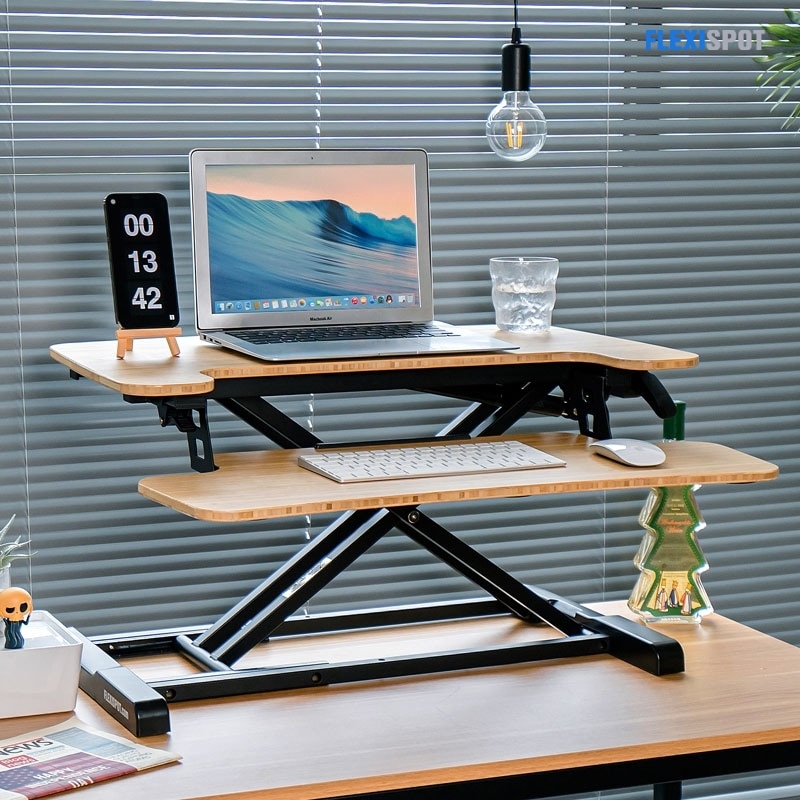 AlcoveRiser Bamboo Standing Desk Converters