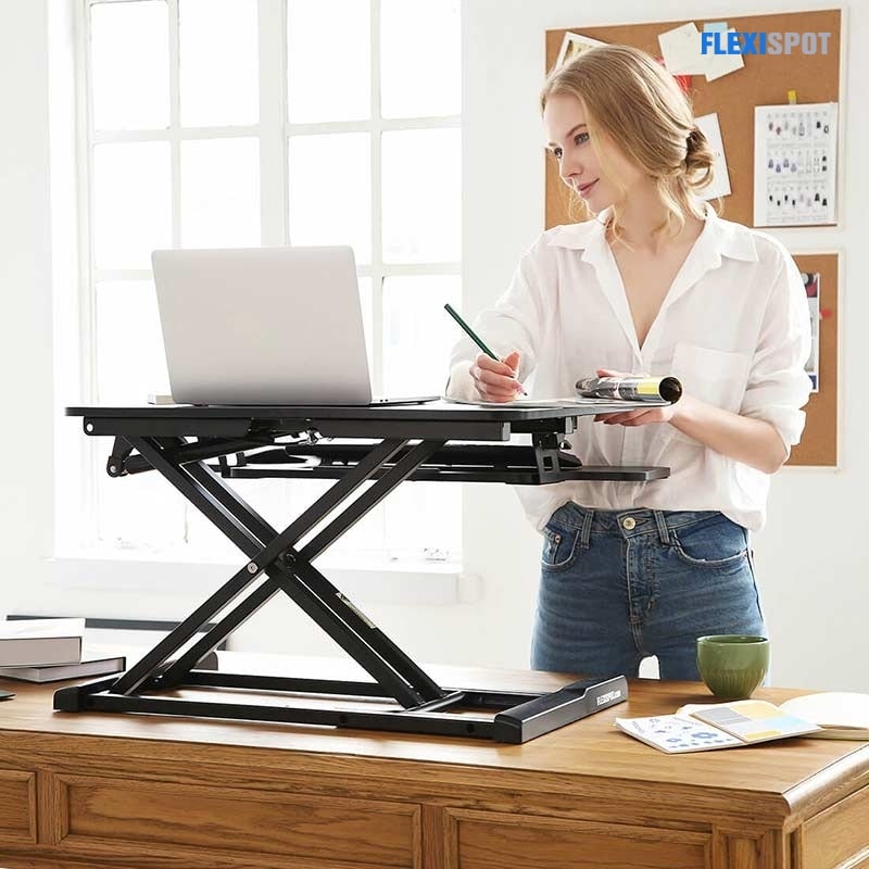 AlcoveRiser Bamboo Standing Desk Converters