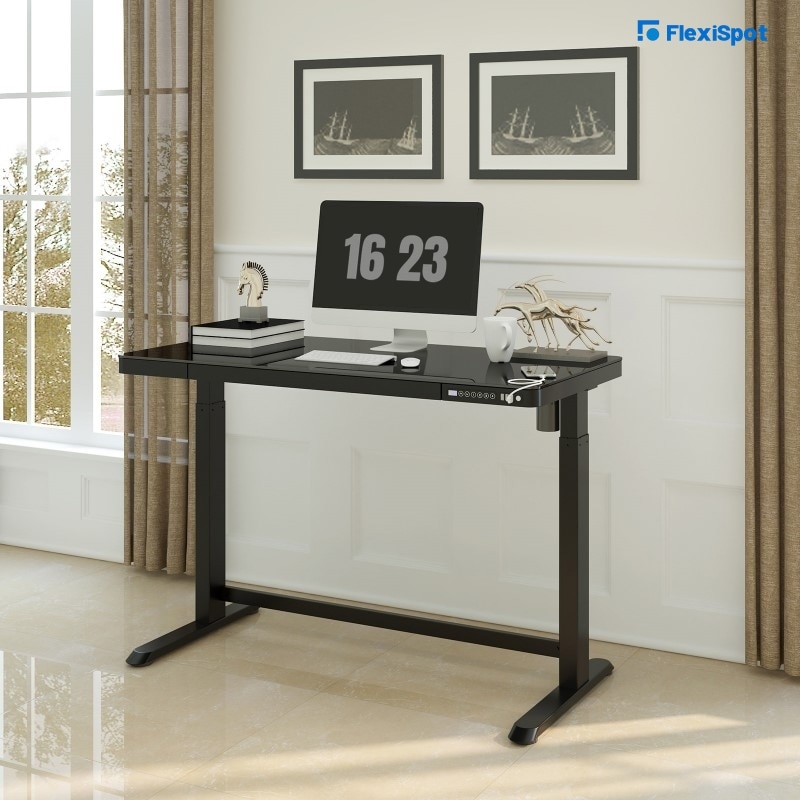 Comhar All-in-One Standing Desk with a Glass Top