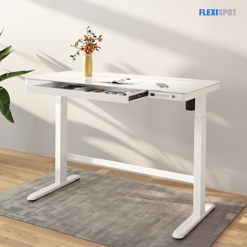 Comhar All-in-One Standing Desk Glass Top - 48" W