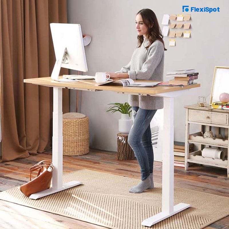 Standing desks improve ergonomic health.