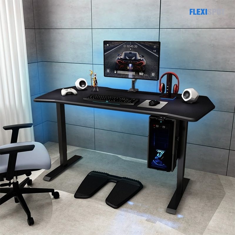 Electric Height Adjustable Gaming Desk - 55" W