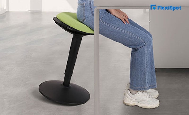height-adjustable wobble stool