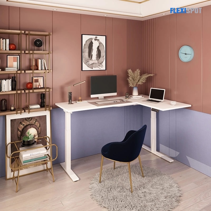 Office Layout with an L-Shaped Desk