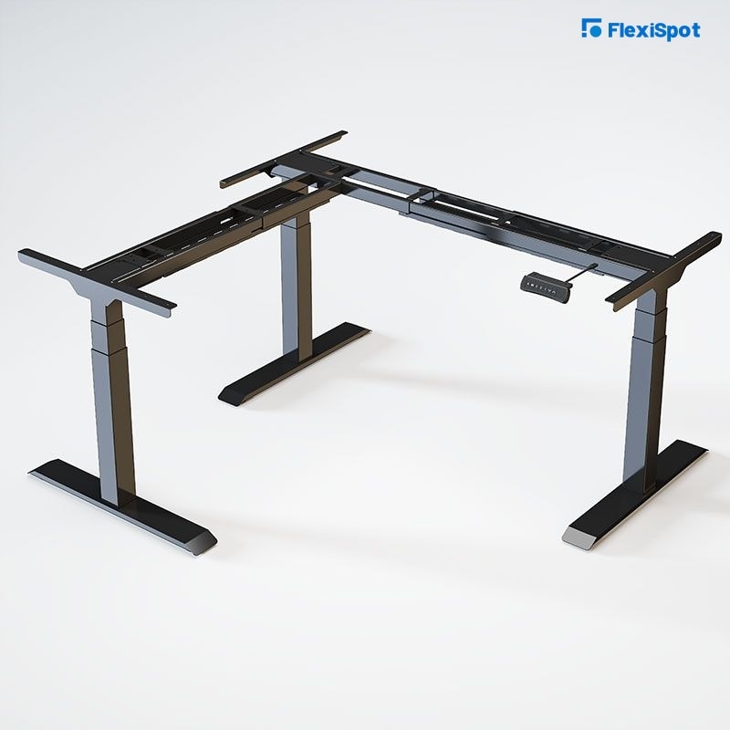 E4L L-shaped Desk Frame Only