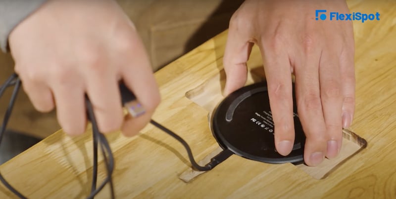 hidden wireless phone charging on your desk