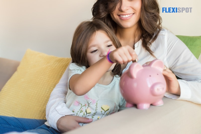 5. Provide a tangible place for your kids to save and monitor their savings. 