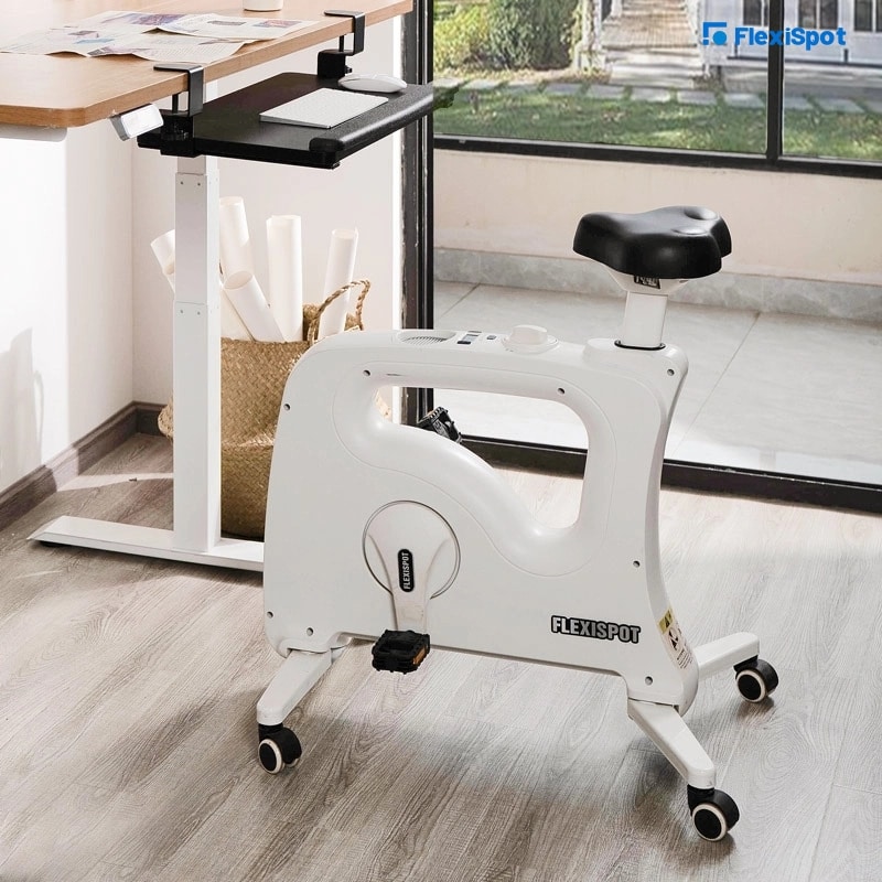 What should I look for when selecting an under-desk bike?