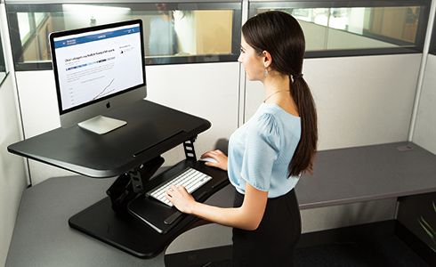 sit-stand desk workstations
