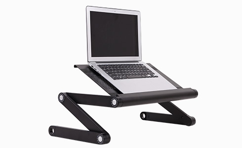 It has a strong laptop stand that can successfully support your precious device. It does a nice job of securing the placement of your laptop no matter where you work.