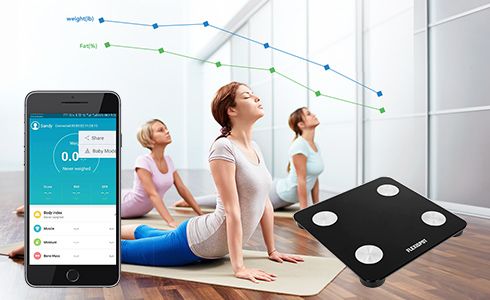 Download the "AiFit" app from the Apple Store or Google Play to connect your smart scale and phone via Bluetooth. The app supports Android 4.3 and iOS 8.0 or later. Just create your own private account within the app. No one else can see your results but you! It keeps track of every weigh-in and automatically analyzes numerical trends so you can easily monitor your progress and get a clearer picture of your overall health!