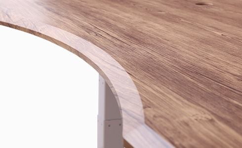Flexispot height adjustable standing desk with contoured edges