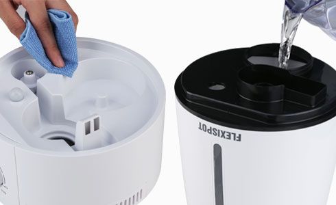 This humidifier has 3L large capacity which can support up to 37 hours continuous working and brings you all day freshness with only one time water filling.