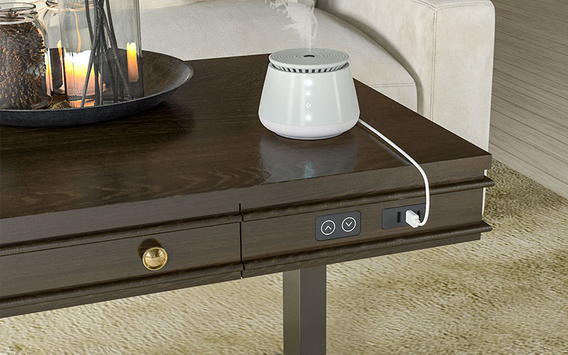 Theodore Height Adjustable Coffee Table UC1B USB Charging