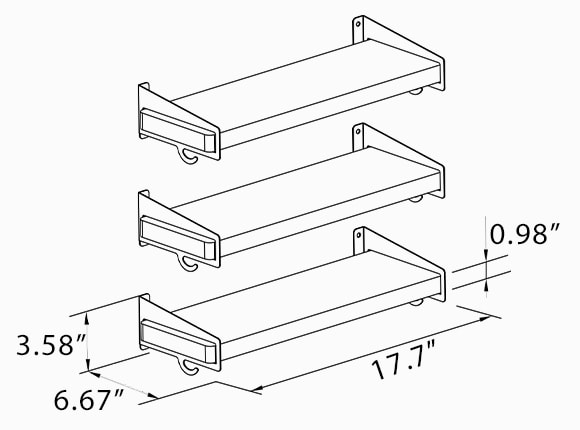 Floating Shelves WSF1 | Flexispot